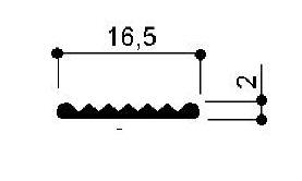 code art. FM3103 : special aluminum profile