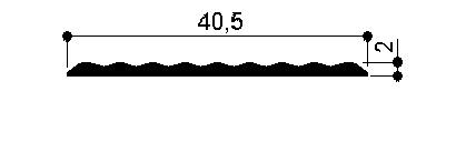 code art. FM3122 : special aluminum profile