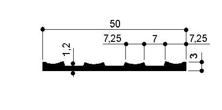 code art. FM3130 : special aluminum profile