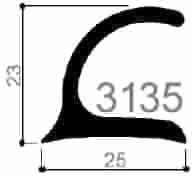 code art. FM3135 : special aluminum profile