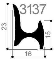 code art. FM3137 : special aluminum profile