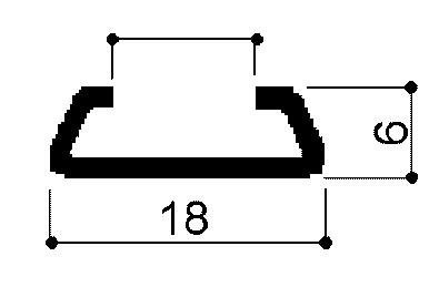 code art. FM3142 : special aluminum profile