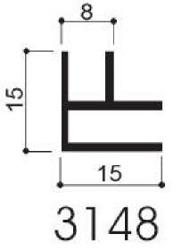 code art. FM3148 : special aluminum profile