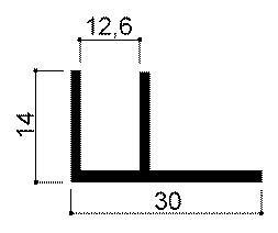 code art. FM3149 : special aluminum profile