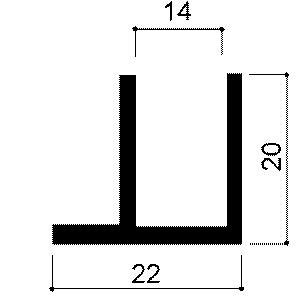 code art. FM3151 : special aluminum profile