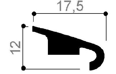 code art. FM3152 : special aluminum profile