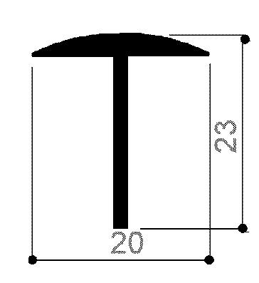 code art. FM3154 : special aluminum profile