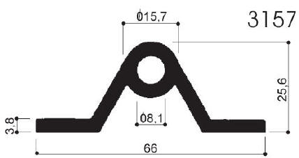 code art. FM3157 : special aluminum profile