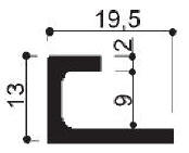 code art. FM3160 : special aluminum profile