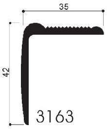 code art. FM3163 : special aluminum profile