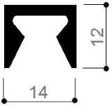 code art. FM3164 : special aluminum profile