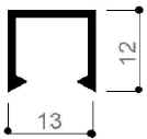 code art. FM3168 : special aluminum profile