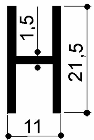 code art. FM3182 : special aluminum profile