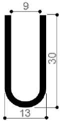 code art. FM3185 : special aluminum profile