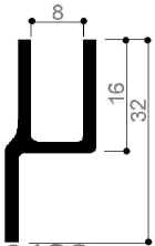 code art. FM3188 : special aluminum profile