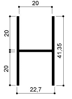 code art. FM3207 : special aluminum profile