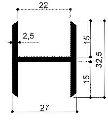 code art. FM3210 : special aluminum profile