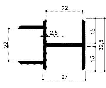 code art. FM3211 : special aluminum profile