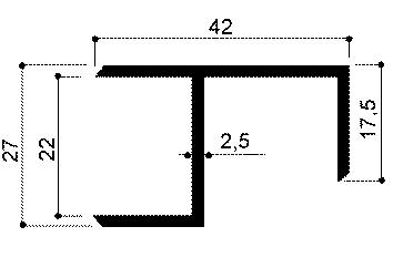 code art. FM3212 : special aluminum profile