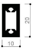 code art. FM3227 : special aluminum profile