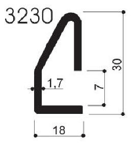 code art. FM3230 : special aluminum profile