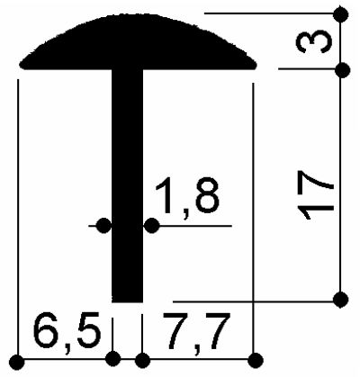 code art. FM3239 : special aluminum profile