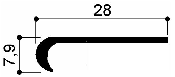 code art. FM3252 : special aluminum profile