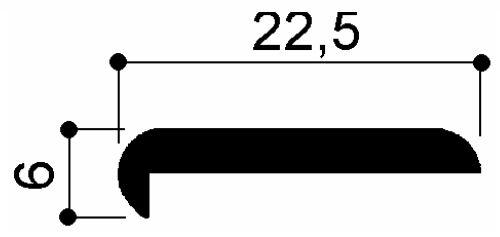 code art. FM3257 : special aluminum profile