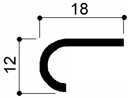 code art. FM3259 : special aluminum profile