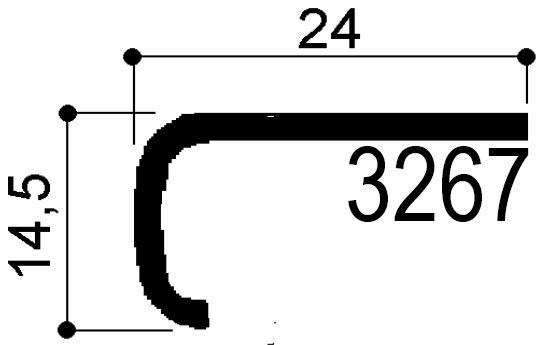 code art. FM3267 : special aluminum profile