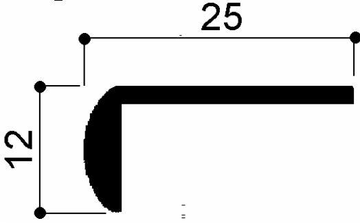 code art. FM3269 : special aluminum profile