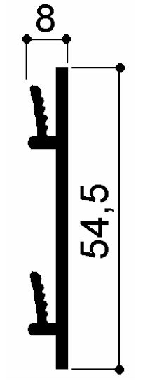 code art. FM3271 : anodized aluminum profile: skirting board