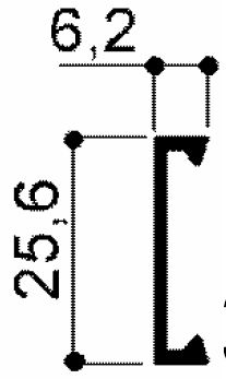 code art. FM3308 : anodized aluminum profile: skirting board