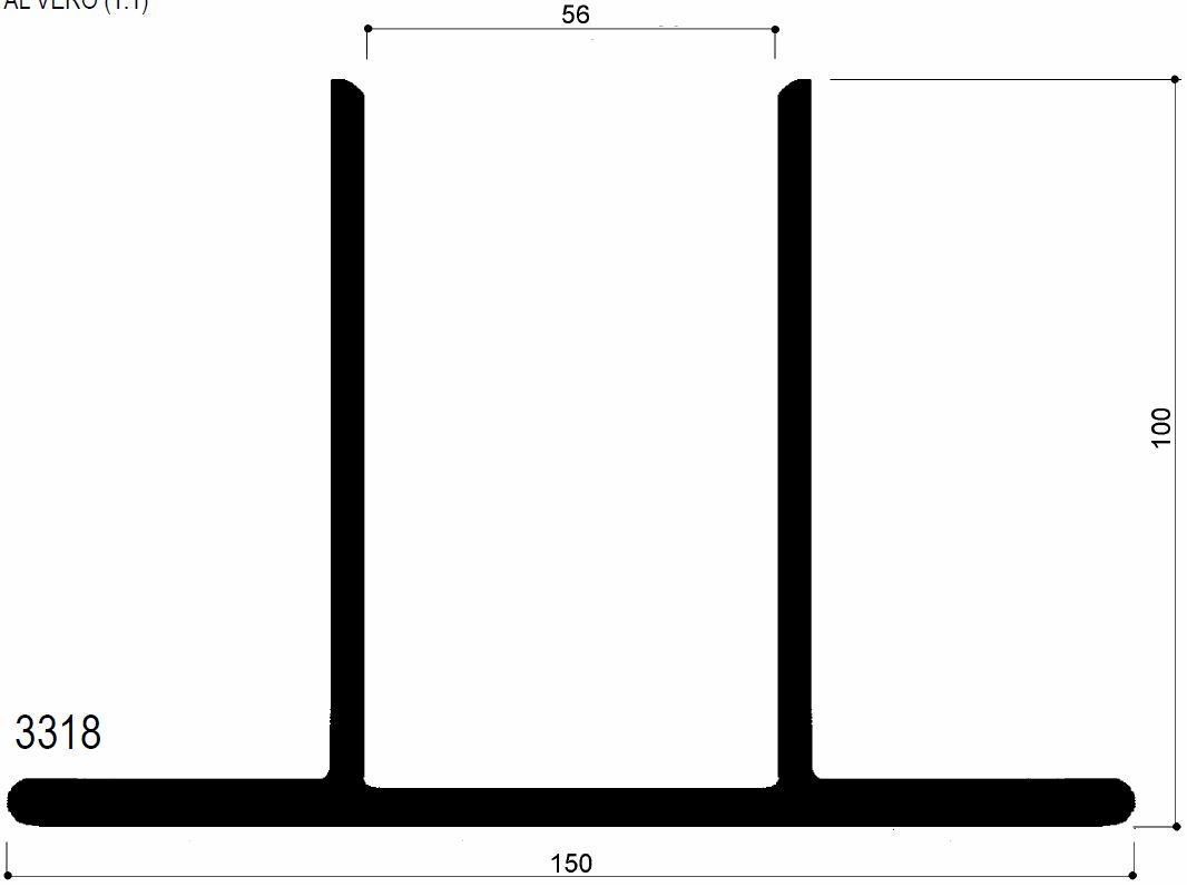 code art. FM3318 : aluminum profile aluminum profiles for walls