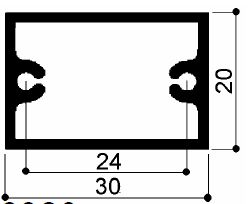 code art. FM3320 : aluminum profile aluminum profiles for walls