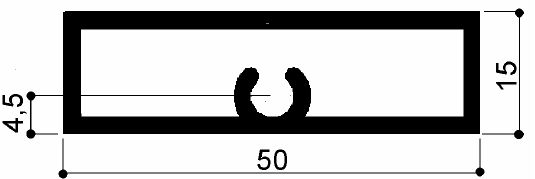 code art. FM3324 : aluminum profile aluminum profiles for walls