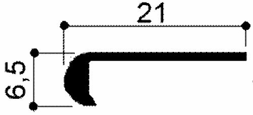 code art. FM3327 : aluminum profile aluminum profiles for walls