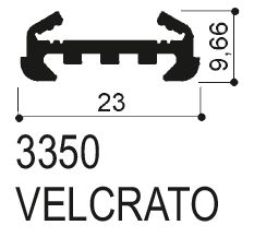 code art. FM3350 : aluminum profile for interior blinds