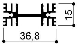 code art. FM402 : Aluminum heat sinks in bars