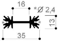 code art. FM404 : Aluminum heat sinks in bars