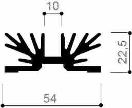 code art. FM405 : Aluminum heat sinks in bars