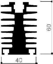 code art. FM409 : Aluminum heat sinks in bars