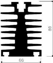 code art. FM410 : Aluminum heat sinks in bars