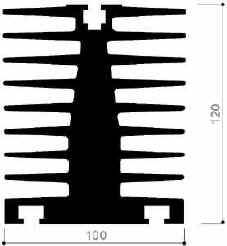 code art. FM411 : Aluminum heat sinks in bars