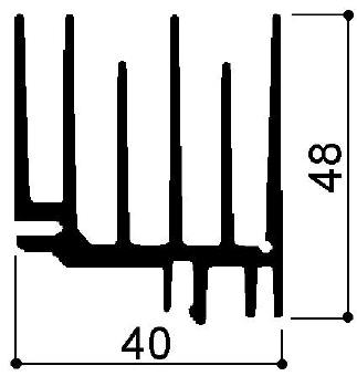 code art. FM412 : Aluminum heat sinks in bars