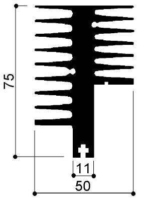 code art. FM415 : Aluminum heat sinks in bars