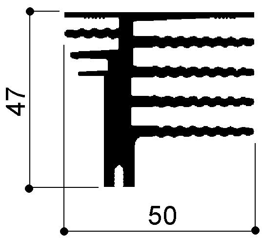 code art. FM416 : Aluminum heat sinks in bars