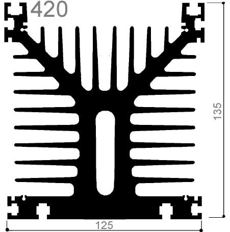 code art. FM420 : Aluminum heat sinks in bars