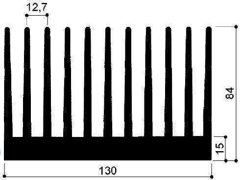 code art. FM430 : Aluminum heat sinks in bars