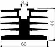 code art. FM449 : Aluminum heat sinks in bars